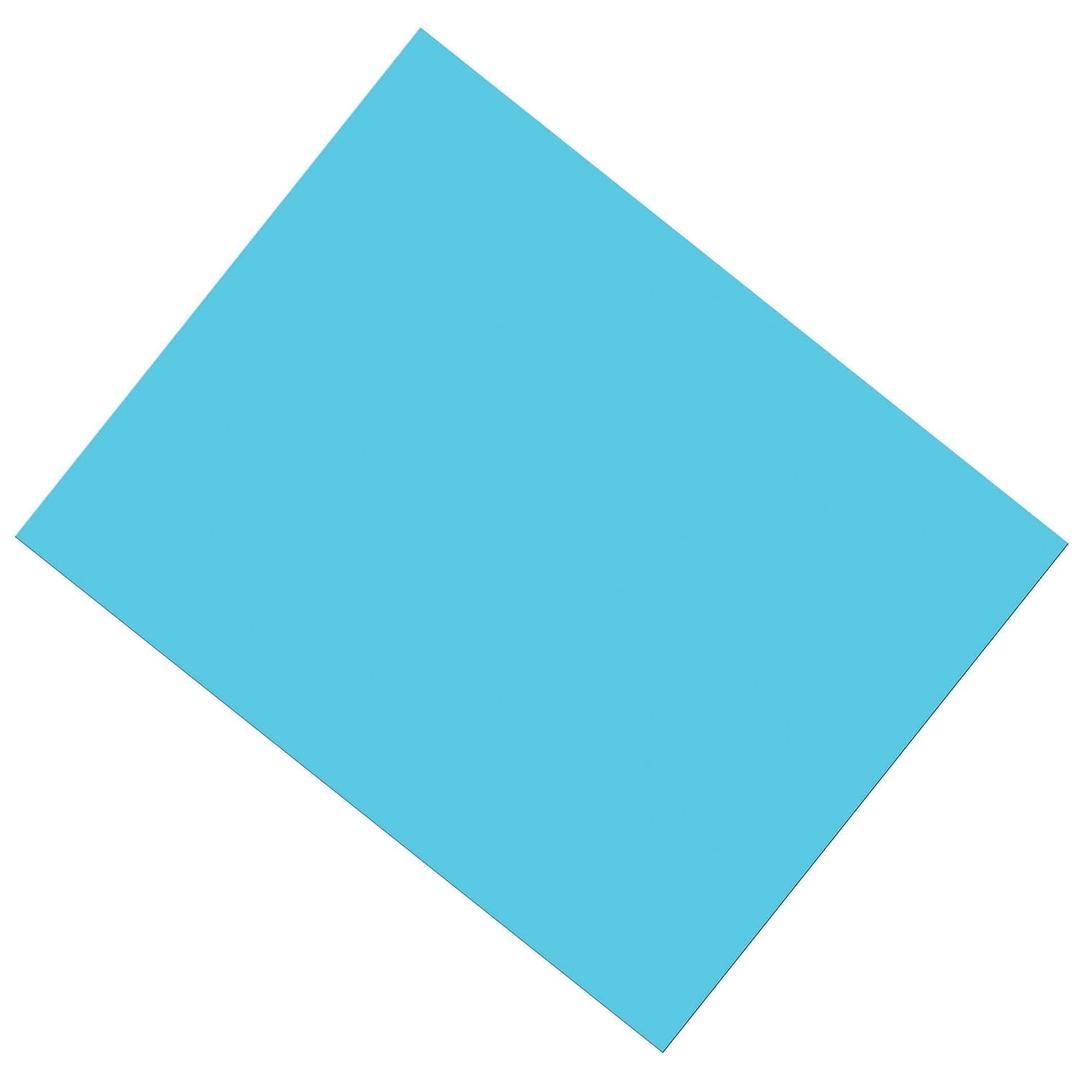 PEACOCK Pacon PAC53871 Coated Poster Board, Light Blue, 22" x 28", 25 Sheets