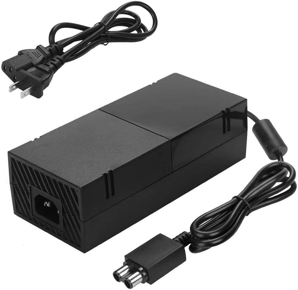 Power Supply Brick for Xbox One, Xbox Power Supply Brick Cord AC Adapter Power Supply Charger Replacement for X Box One, NPUT: AC 100-240V ~ 4.91A 47-63Hz, OUTPUT: DC 220W 12V--17.9A, 5Vsb--1A