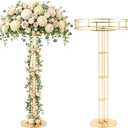 Briwooody 2 Pack 47" Gold Flower Stands for Wedding Centerpieces & Events
Metal Floral Display Pedestal with 19.7"Round Top,Centerpiece Stands for Wedding Reception Ceremony,Party Event Decor ﻿ ﻿