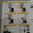 Battery Operated sconces Set of 2 for Bathroom, Dimmable Wall Sconces with Remote Control, Black LED Wireless Wall Lights for Living Room, Hallway, Bedroom(2 Pack)