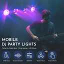 Telbum DJ Disco Lights with Stand, Professional LED Party Light Set, DJ Lighting System DMX512, Sound Activated Stage Lights Package for Gig Bar Wedding Live Band Club Booth Show Events