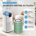 MR7566 Replacement Filter Compatible with MORENTO MR7566 Air Purifier for Home Large Room, 4-in-1 High-Efficiency MR7566-WF for Odor and Smoke, MR7566 Filter for MORENTO, 2 Pack