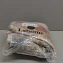 Lahome Modern Abstract Round Rug 4Ft - Washable 4x4 Circle Rugs for Living Room Bedroom Bathroom Non Slip, Soft Indoor Floor Carpet for Kitchen Entryway Family Room, Red/Multi