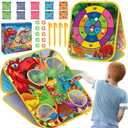 Dino Bean Bag Toss Game Toy for Kids, Cornhole Board Outdoor Toys for Toddlers, Easter Gifts for Kids, Backyard Beach Lawn Party Toss Game Toy for 3 4 5 6 7 8 Year Old Boys Girls Birthday Gifts