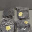 Realspring Inflatable Bean Bag Chairs Outdoor Blow up Camping Chairs Inflatable Lazy Sofa Folding Portable Bean Bag Loungers Couch for Movie Night (Dark Gray, 4 Pcs)