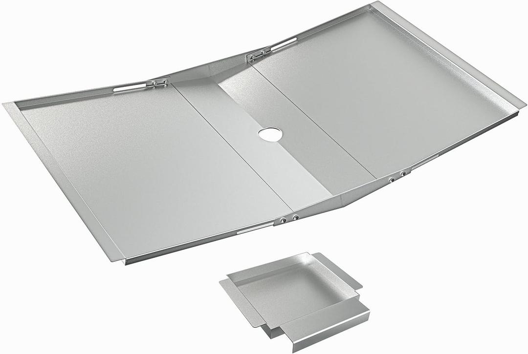 Universal Grease Tray with Catch Pan - Dyna Glo Grill Replacement Parts, Adjustable 24"-30" Drip Pan for 4/5 Burner Gas Grill Models from Nexgrill, Dyna-Glo, Expert Grill, Kenmore, BHG & More