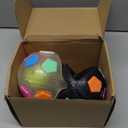 Dog Toy Ball with Handle, Toss and Fetch Play, Interactive Ball for Dogs Playing, Squeaky Floating (2pc) (set of two)