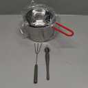 Stainless Steel Double Boiler Melting Pot with Heat Resistant Handle, Large Capacity Chocolate Melting Pot for Butter Candy Butter Cheese, Candle Making (600/1600ML)