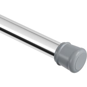 Shower Curtain Rod 56-104 Inch, 1"Diameter Spring Long Adjustable Tension Curtain Rods for Bathroom Windows Closet No Drilling No Rust, Silver (56-104Inch)