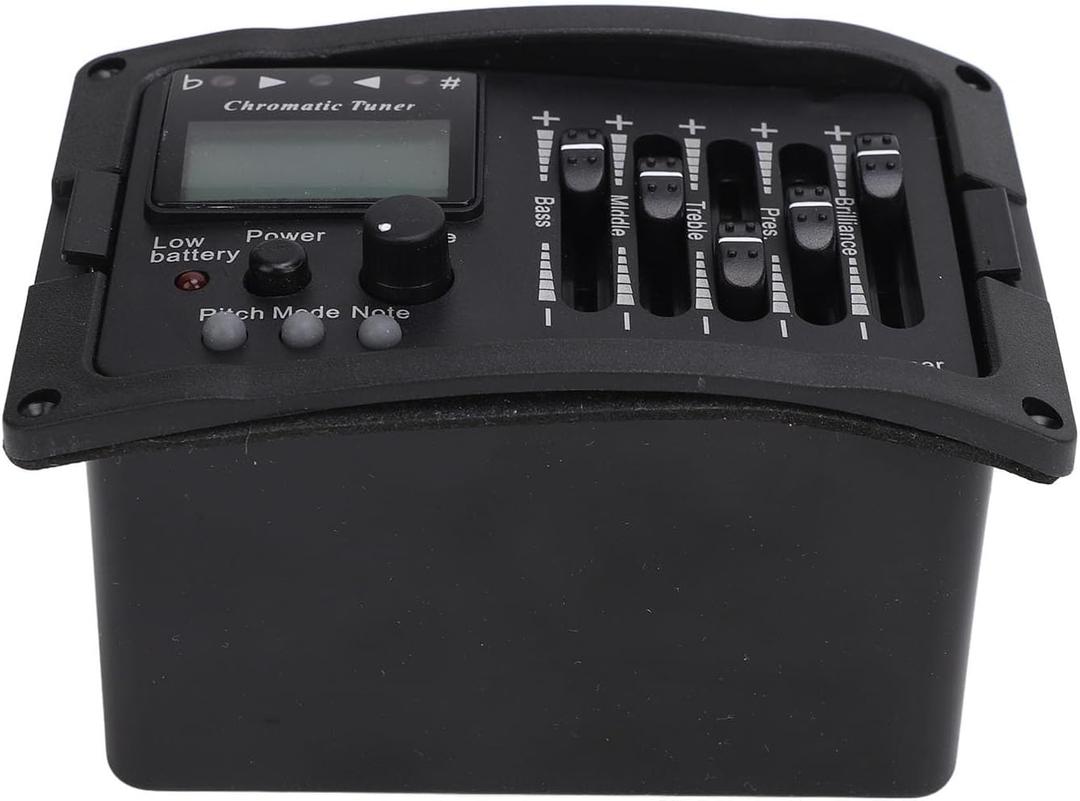 Professional Acoustic Guitar Equalizer 5 Band Preamp with Tuner - Enhance Your Guitars Sound Precision
