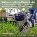 2105300125A Lawn Mower Blade Replacement for Murray,Daye & Hyper Tough MNA152701,MNA152505 Push Mower, 20″ Lawn Dethatcher Blade Replacement Parts Number 212-9903,355-101