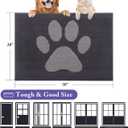 Dog Door Mat for Muddy Paws 47x32, Absorbent Doormat for Inside
Dark Grey, Dirt Trapper, Rubber Backing, Machine Washable Mud Mat for Dogs, Low-Profile Front Entrance Door Mat