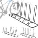 XCSOURCE Bike Parking Stand, Bike Rack Bicycle Floor Parking Stand for 5 Bikes, Adjustable Dual Purposes Bike Storage Holder for Garage, Indoor & Outdoor