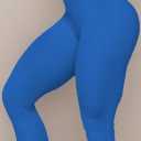 Sunzel Flare Leggings, Crossover Yoga Pants with Tummy Control, High-Waisted and Wide Leg (Blue)