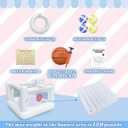 White Bounce House for Toddler Indoor Bouncy Castle Toddler Bounce House PVC Waterproof Materials Easy to Clean Outdoor Backyard for Kids Ages 3-6 68 x 68 x 58.2 inch Built to Last & Safety