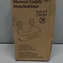 LEVERLOC Shower Caddy Suction Cup, Shower Organizer Removable Bathroom Shelf, Storage Suction Powerful Max Hold 22lbs Bathroom Caddy Waterproof Holder, White