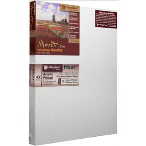 MASTERPIECE Z1MA-3640 Monet Pro 1.5" Deep Muir Belgian Linen 12.0 oz Acrylic Primed Stretched Canvas 36" x 40"