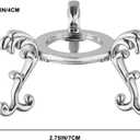 10pcs Large Crystal Ball Display Stand Silver Sphere Holder for 40-100mm Sphere - Metal Tripod Base for Crystals, Rock,Balls