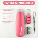 Ultimate 2-in-1 Dog Walk Essential – Portable Pee Cleaning Bottle + Detachable Poop Bag Dispenser (Salmon)