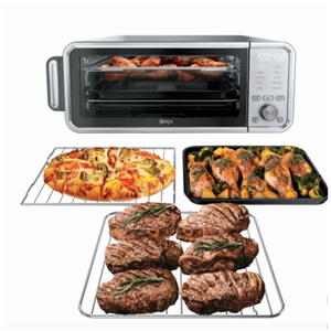 New Ninja Flip 10-in-1 Toaster Oven & Air Fryer with Added Broil Rack
