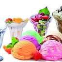 Chefcaptain Set Of 4 Extra Large 10 Oz Milkshake Glasses And Sundae Cups, Thick Clear Glass Tulip Design, Zero Lead Dishwasher Safe