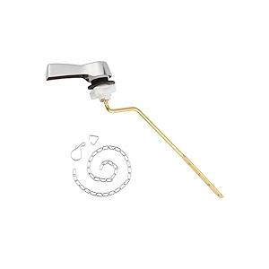 Universal Side Mount Toilet Handle Angle-Mount Adjustable Trip Lever Tank Flush Lever Replacement Handle