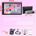 10.4" Single Din Car Stereo Wireless Carplay, Rotating HD 1280 * 800 IPS Display Touchscreen, Car Radio with Bluetooth 5.2, FM Radio, Android Auto, Backup Camera