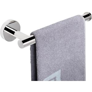 NearMoon Hand Towel Holder/Towel Ring, Thicken Stainless Steel Hand Towel Bar for Bathroom, Rustproof Wall Mounted Towel Rack, Contemporary Style Bath Accessories, 9 Inch (1 Pack, Chrome Finish)