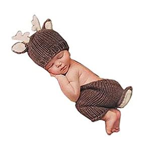 Lppgrace Newborn Baby Boy Girl Photography Props Outfits Lovely Deer Hat Pant