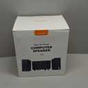 Nylavee Computer Speakers with Subwoofer, 2.1 Hi-Fi PC Speakers System with 6 Lighting Modes, Enhanced Bass, Plug and Play, USB/USB-C Powered and 3.5mm Aux in for Desktop, Monitor, Laptop, Tablet