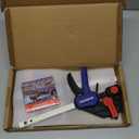 WORKPRO 6" Clamps for Woodworking 2-Pack, Quick-Release Wood Clamps/Spreader Light Duty, One Hand 150 LBS Load Limit, Ideal for Woodworking and DIY Projects