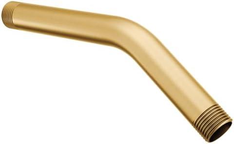 Moen Brushed Gold 8-Inch Standard Shower Arm with 1/2-Inch Universal Threads, 123815BG