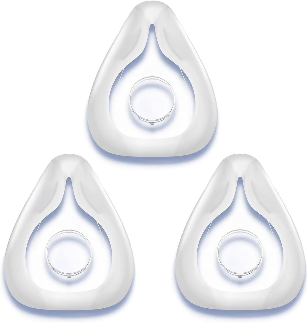 3-Pack Replacement Cushion for ResMed AirFit F20 Medium, FSA/HSA Eligible, Compatible with Original Airfit F20 Frame, Covers Nose and Mouth, Reliable Seal & Perfect Fit