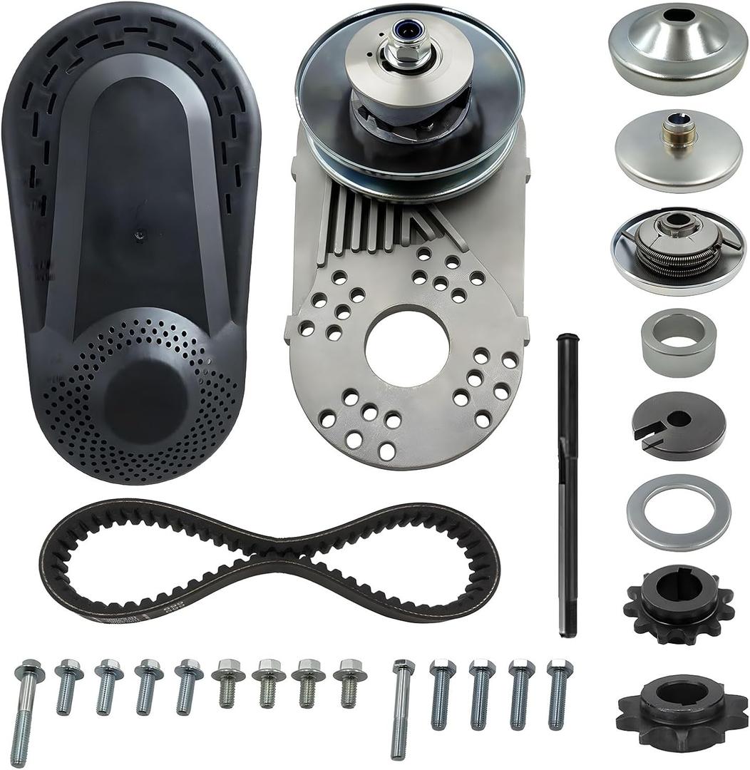 30 Series Torque Converter 3/4" Bore Fit for Predator 212cc Engine CVT Clutch 10T #40/41/420 & 12T #35 Chain Replacement Go Kart Mini Bike Manco Comet TAV2 30-75 Drive Belt Pulley Parts Kit.