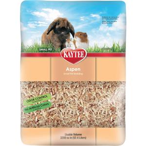 Kaytee Aspen Small Animal Pet Bedding For Pet Guinea Pigs, Rabbits, Hamsters, Gerbils, and Chinchillas, 52.4 Liters (Tan)