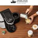Keurig K-Cafe Single-Serve K-Cup Coffee Maker, Latte Maker and Cappuccino Maker, Comes with Dishwasher Safe Milk Frother, Coffee Shot Capability, Compatible with all Keurig K-Cup Pods, Dark Charcoal