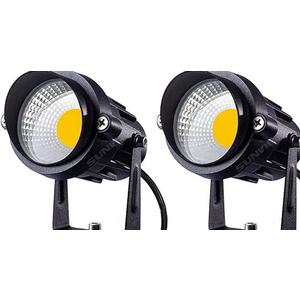 SUNVIE Dusk to Dawn Outdoor Lighting 120V LED Spot Lights Outdoor Landscape Spotlights with Photocell Sensor Waterproof Outdoor Spot Lights for Yard 7W Outdoor Spotlight Flag Light for Garden Tree 2 Pack