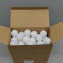 Hanaive 100 Pack Table Tennis Balls Multi Colored 40mm Plastic Balls Bulk Washable Small Game for Carnival Pool Games, Party Decoration Pet Toy (White)