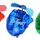 Portable Water Misting Fan Handheld Mini Personal Outdoor Carabiner Spray Fans (3 Piece Set)