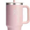 Hydro Flask Travel Tumbler with Handle, Lid and Straw - Insulated Stainless Steel in 32 Oz Trillium