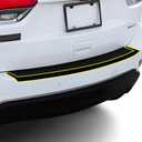 BOGAR TECH DESIGNS for Jeep Grand Cherokee 2014-2021 Rear Bumper Chrome Delete  Precut Vinyl Trim Overlay, Gloss Black Blackout Look