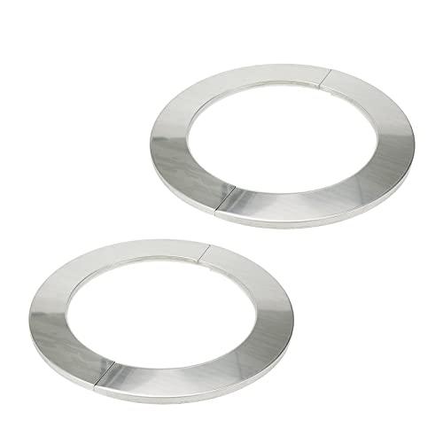 Tsnamay Wall Split Flange, Stainless Steel Round Escutcheon Plate for 4.88"/124mm Diameter Pipe