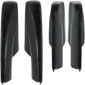 4Pcs Roof Luggage Cargo Rail Rack End Cap Protection Cover Shell Trim Compatible with Toyota Highlander XU20 2001-2007 Roof Rack Cover Rail End Shell Replacement, Black