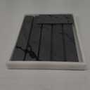 2 PCS Large Stone Dish Drying Mat for Kitchen Counter, Quick Dry Stone Dishes Mats, Marbled Water Absorbing Diatomaceous Earth Drying Pad for Countertop Bottles Utensils Cups（Dark Gray 24"×16" & 8"x4"）