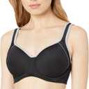 Wacoal Women's Plus Size Sport Contour Underwire Bra (38DD, Black/Lilac Gray)