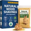 Greaton, Premium Natural Pine Bedding for Small Indoor and Outdoor Pets, Dust Free, Soft Shavings, Kiln Dried & Heat Treated, Beige