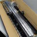 LiaMeE Adjustable Clothing Rack for Hanging Clothes, Heavy Duty Garment Rack with WheelsFree Standing Rolling Clothes Rack with Shelf & Grid, Easy Assembly Standard Rod, Black & Chrome