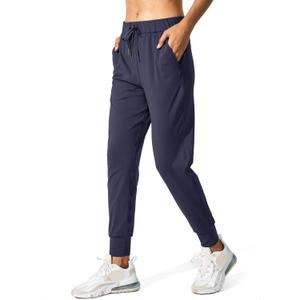 SANTINY Women's Joggers Pants Pockets Drawstring Running Sweatpants for Women Lounge Workout Jogging (Large, Navy)