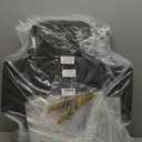 Fainne 54 Pcs Basket for Gifts Kit Include 18 DIY Empty Gift Basket Bulk, 9.8 x 8.5 x 3.5 Inches Food Storage with Handles, 18 Plastic Bags and 18 Bows for Christmas Party Gift Wrapping(Black)