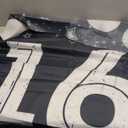 16th Birthday Decorations for Boys Girls - Fabric 16 Year Old Birthday Backdrop Banner, Yard Sign, Photo Props, Door Decor - Black White Silver Birthday Party Supplies for Outdoor Indoor